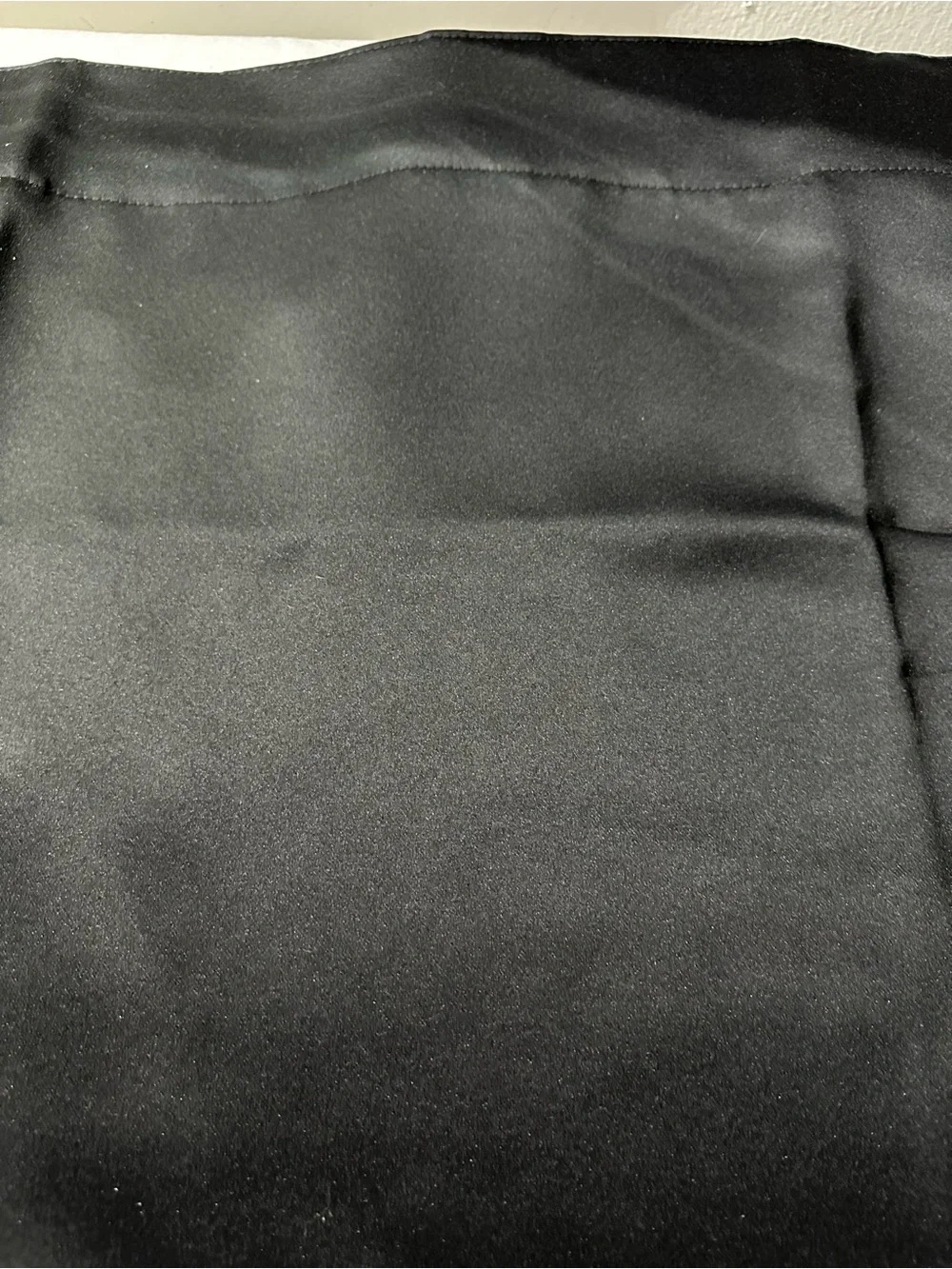Black Sateen Fabric Blackout Panels (2)